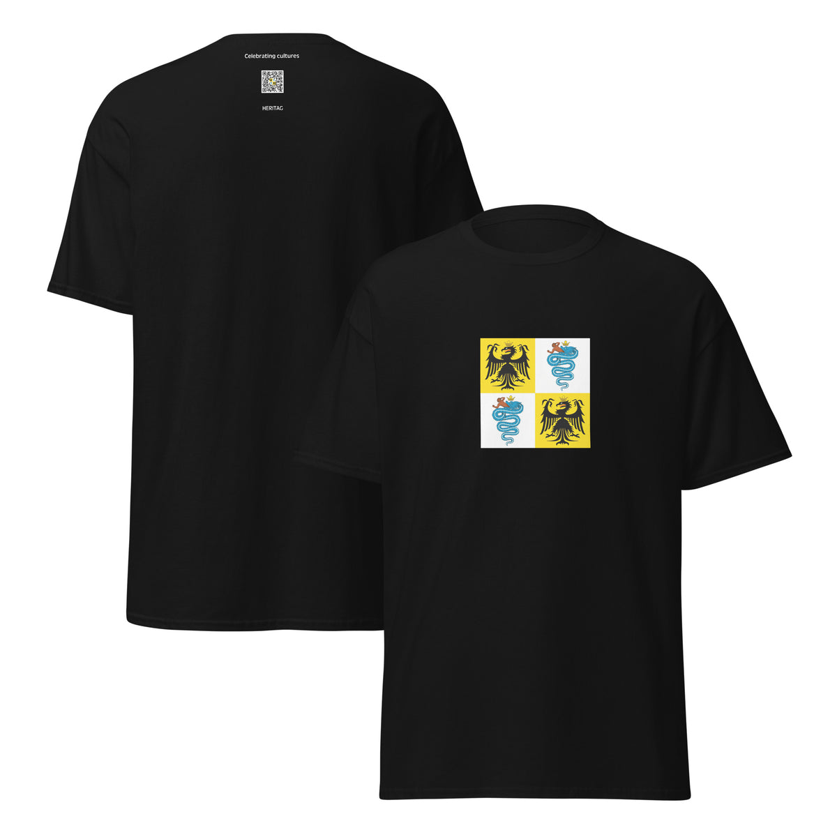 Switzerland - Duchy of Milan under the Holy Roman Empire (1395-1499) | Historical Suisse Flag Interactive T-Shirt