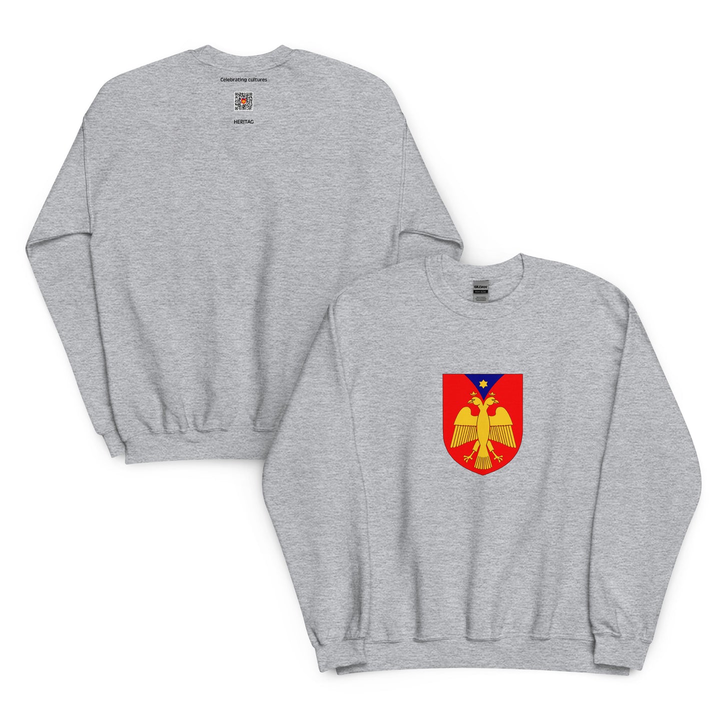 Albania - Lordship of Berat (1280-1450) | Historical Albanian Flag Interactive Sweatshirt