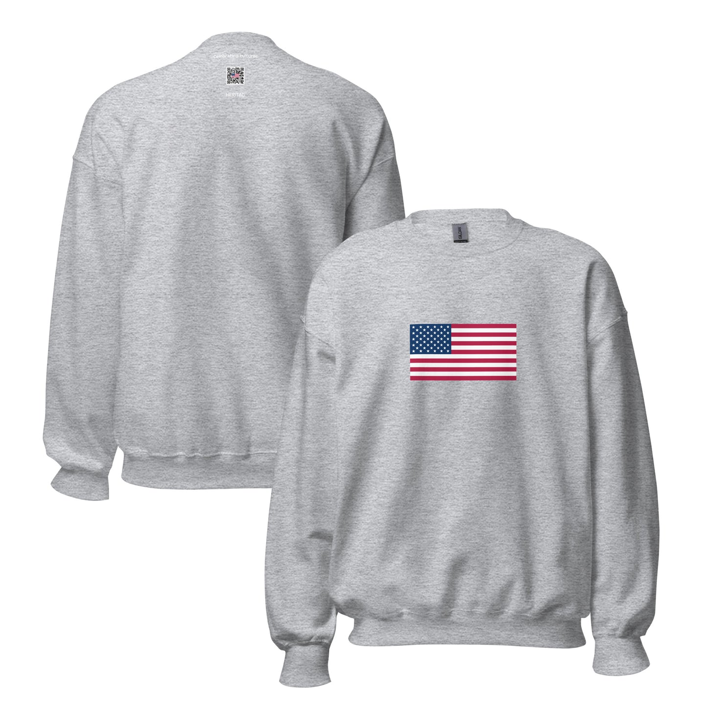 USA - Americans | Ethnic American Flag Interactive Sweatshirt