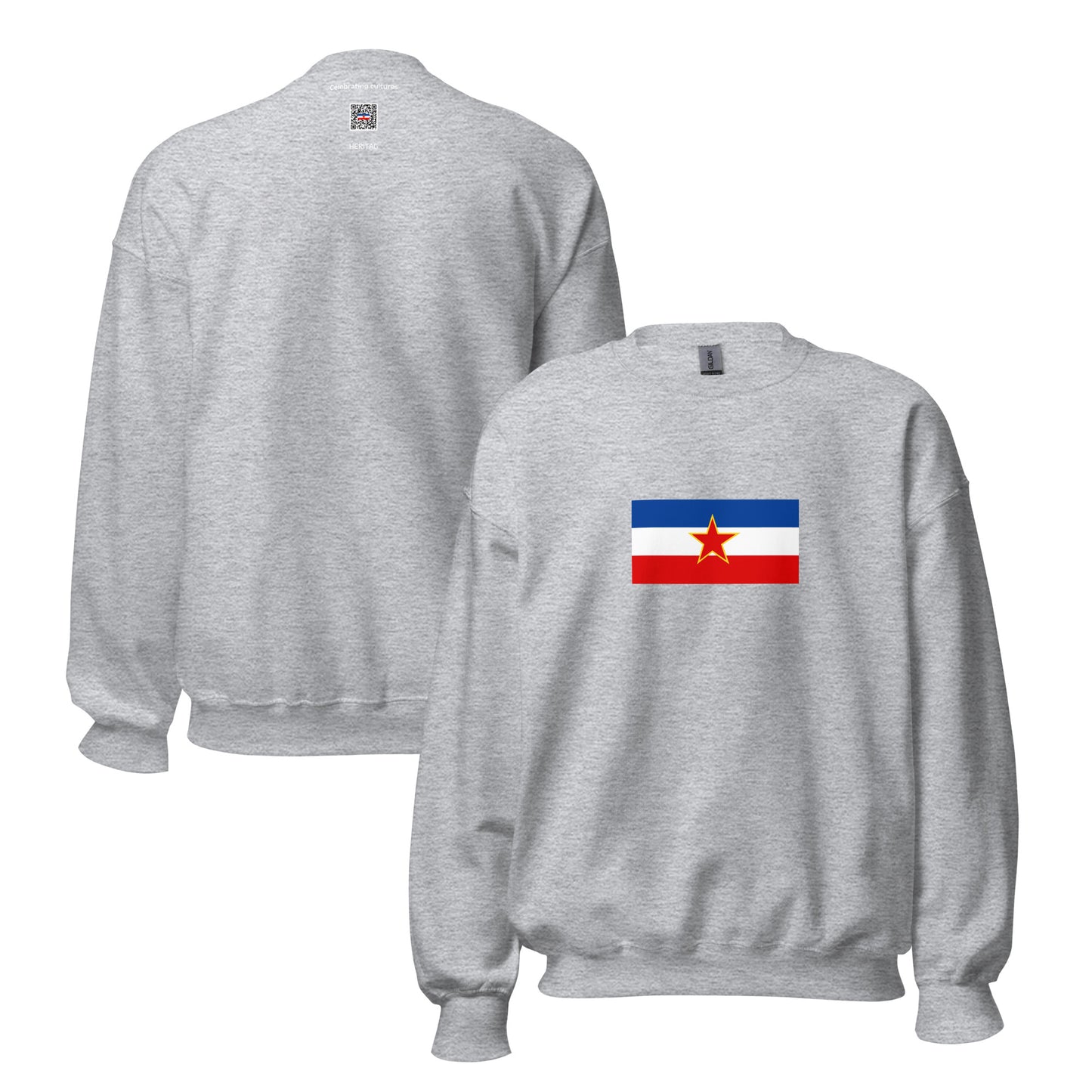 USA - Yugoslavs | Ethnic American Flag Interactive Sweatshirt