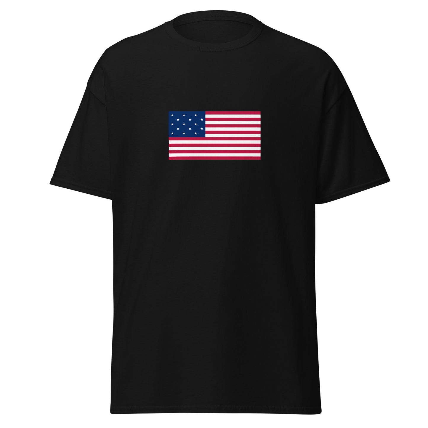 USA - 15 Star Spangled Flag (1795-1818) | Historical American Flag Interactive T-Shirt