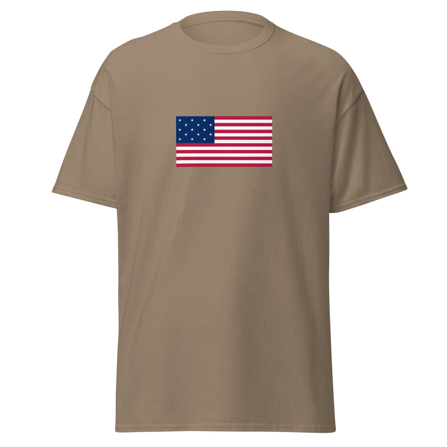 USA - 15 Star Spangled Flag (1795-1818) | Historical American Flag Interactive T-Shirt