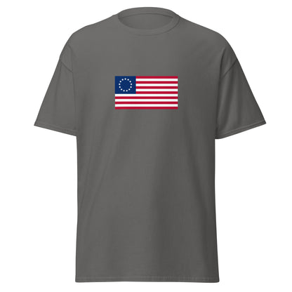 USA - 13 Stars & Stripes Betsy Ross Flag (1776) | Historical American Flag Interactive T-Shirt