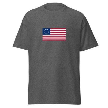 USA - 13 Stars & Stripes Betsy Ross Flag (1776) | Historical American Flag Interactive T-Shirt