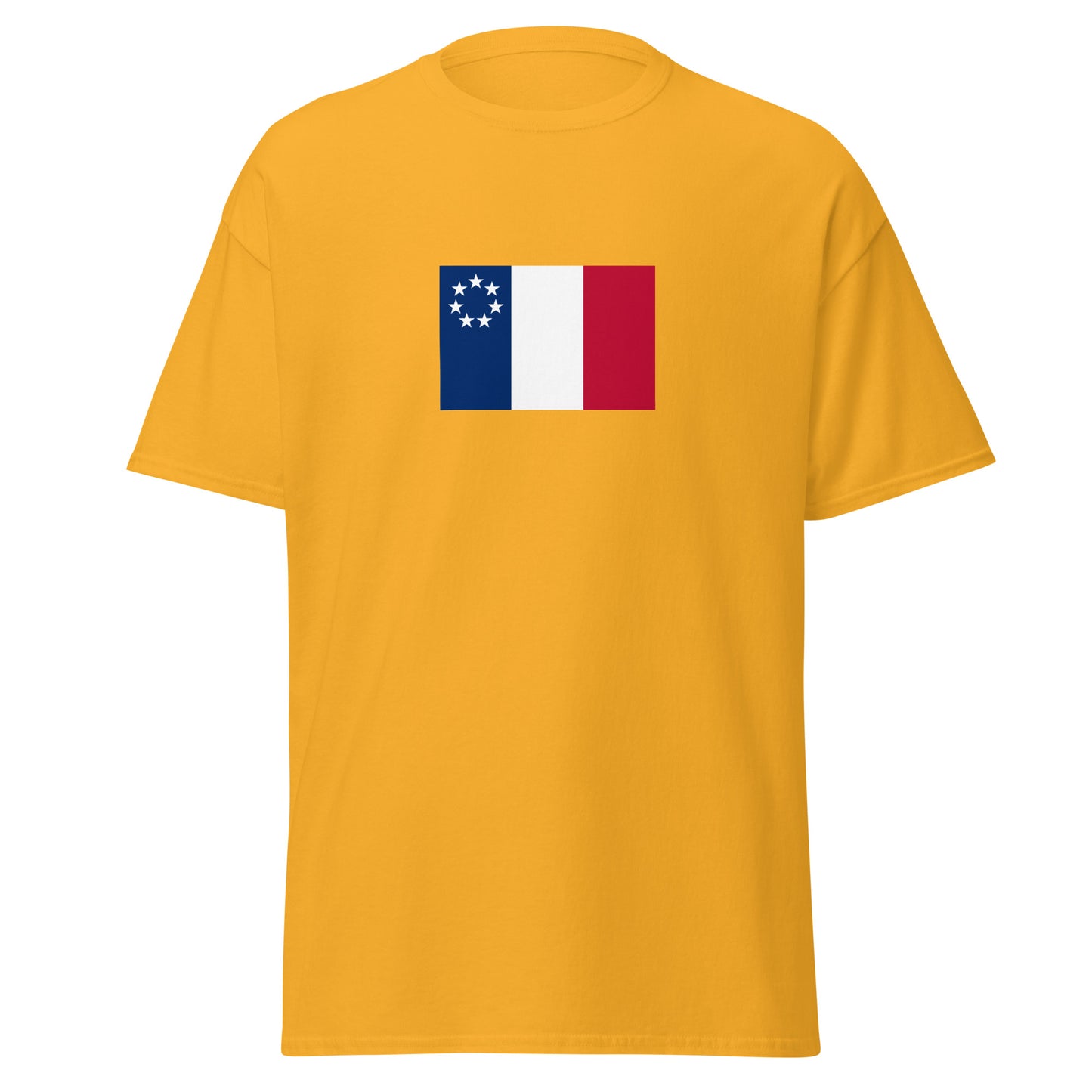 USA - New France (1534-1763) | Historical American Flag Interactive T-Shirt