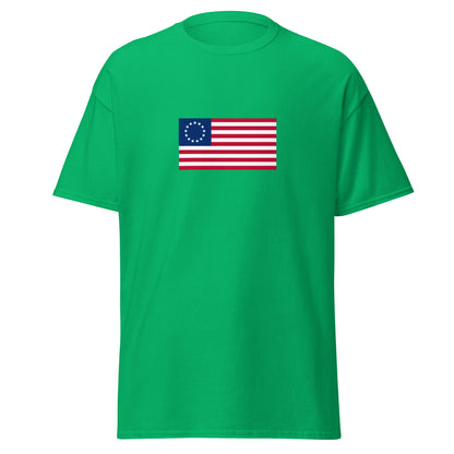 USA - 13 Stars & Stripes Betsy Ross Flag (1776) | Historical American Flag Interactive T-Shirt