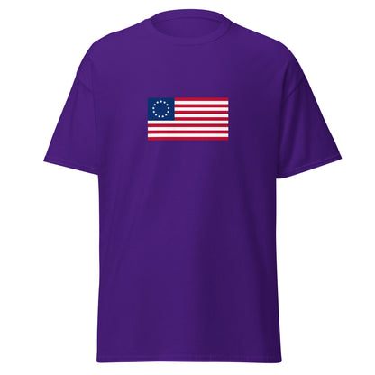 USA - 13 Stars & Stripes Betsy Ross Flag (1776) | Historical American Flag Interactive T-Shirt