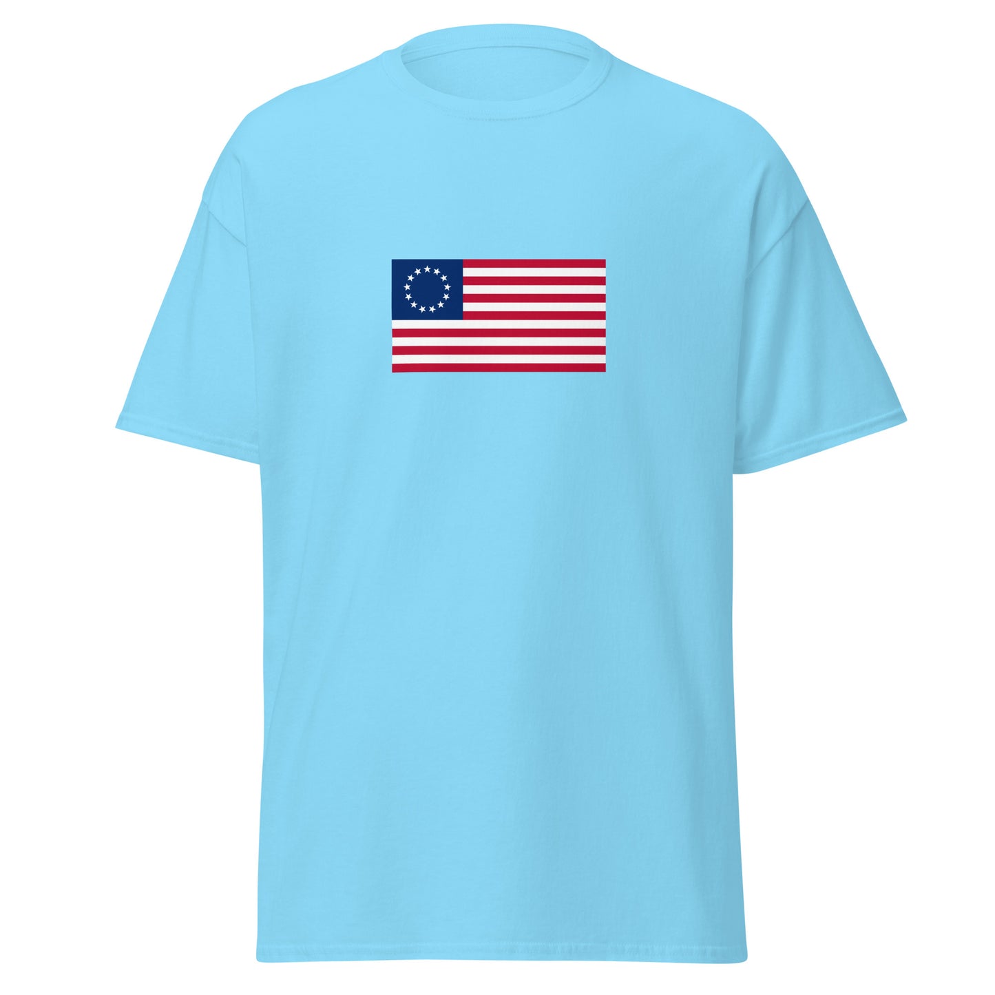 13 Stars & Stripes Betsy Ross Flag (1776) | American Flag Interactive History T-Shirt