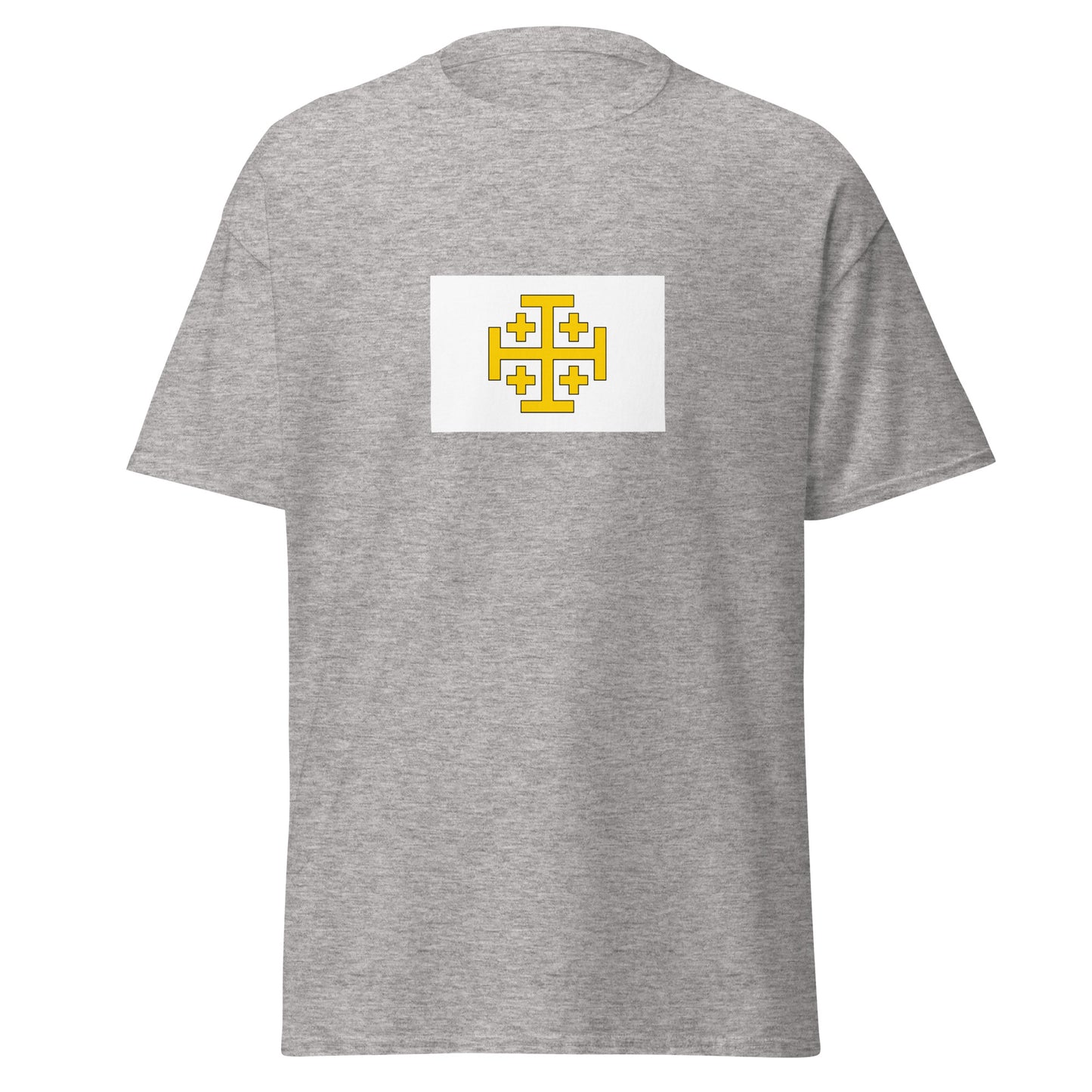 Israel - Kingdom of Jerusalem (1099-1291) | Historical Israeli Flag Interactive T-Shirt