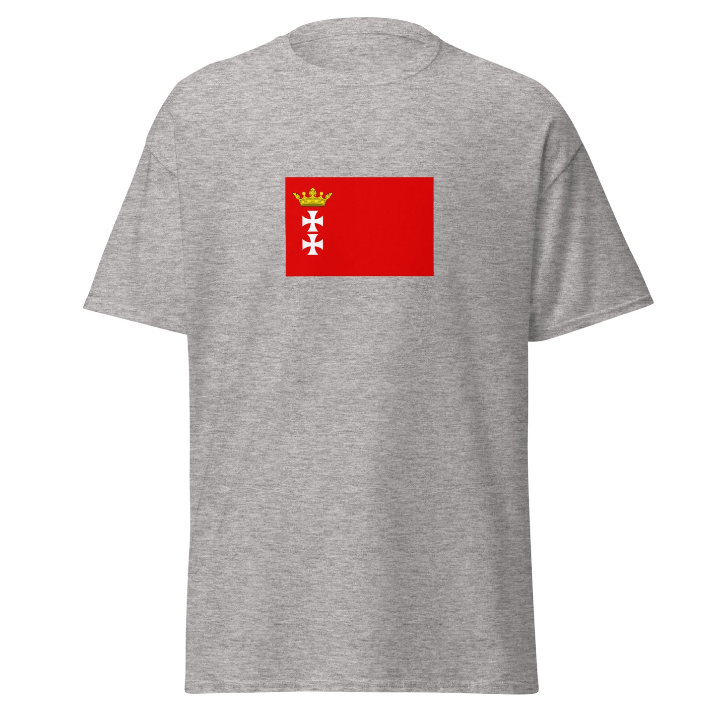 Poland - Republic of Danzig (1807-1814) | Historical Polish Flag Interactive T-Shirt