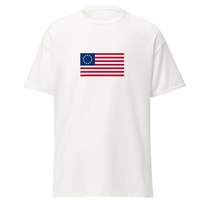 USA - 13 Stars & Stripes Betsy Ross Flag (1776) | Historical American Flag Interactive T-Shirt