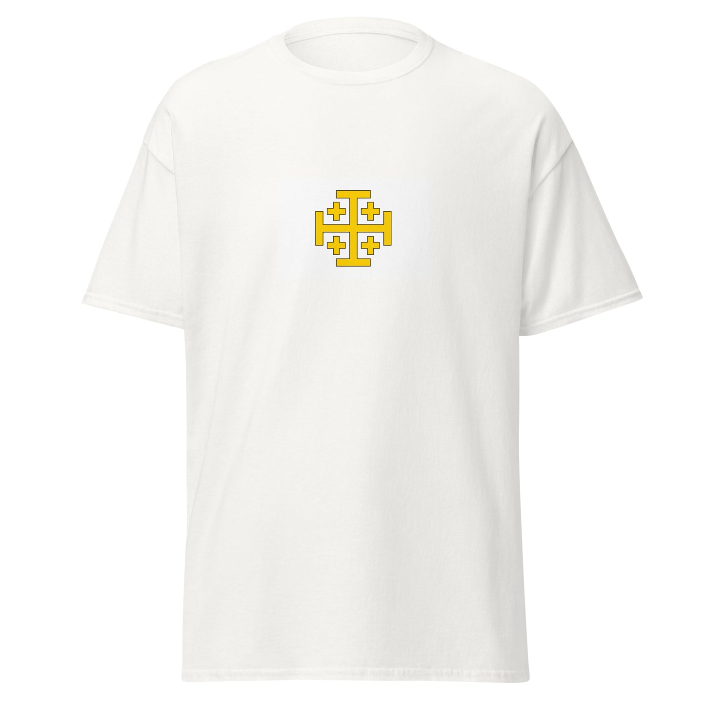 Israel - Kingdom of Jerusalem (1099-1291) | Historical Israeli Flag Interactive T-Shirt