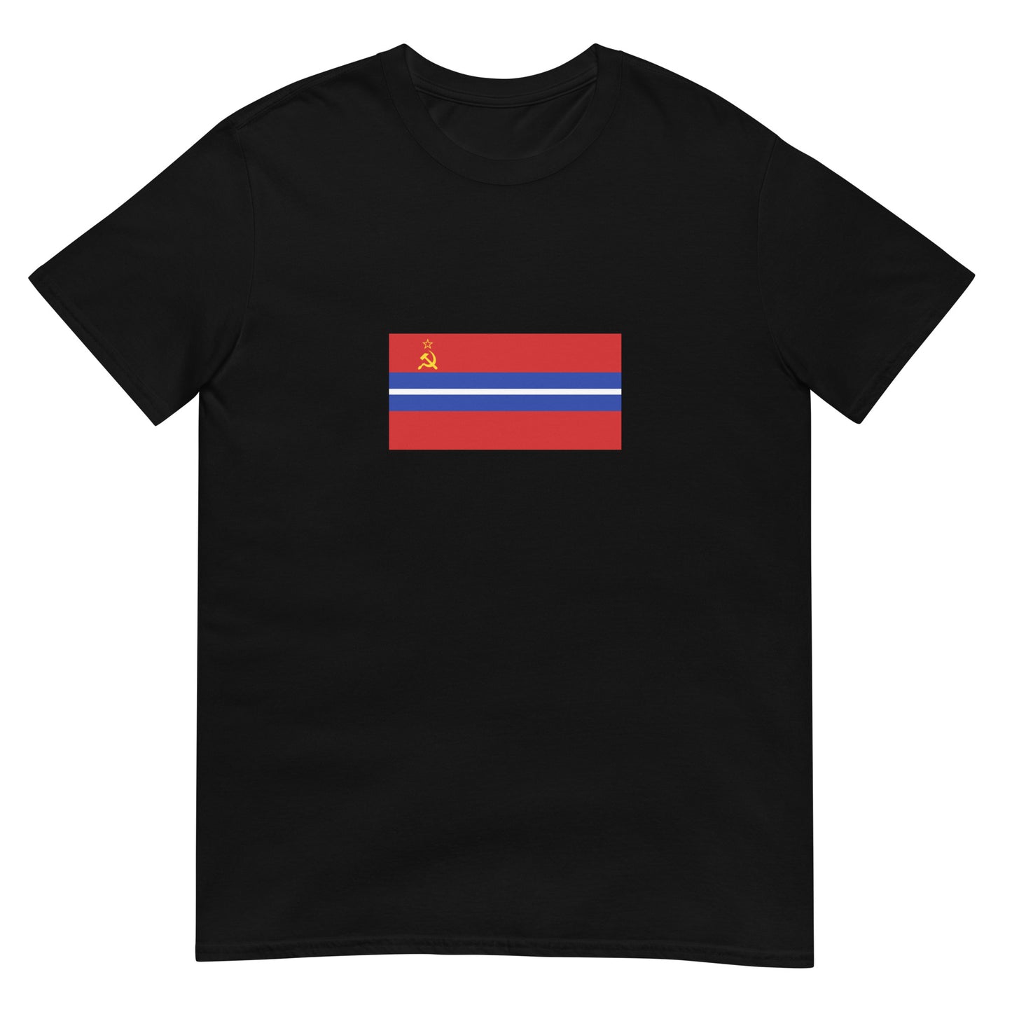 Kyrgyzstan - Kyrgyz Soviet Socialist Republic (1936-1990) | Historical Flag Short-Sleeve Unisex T-Shirt