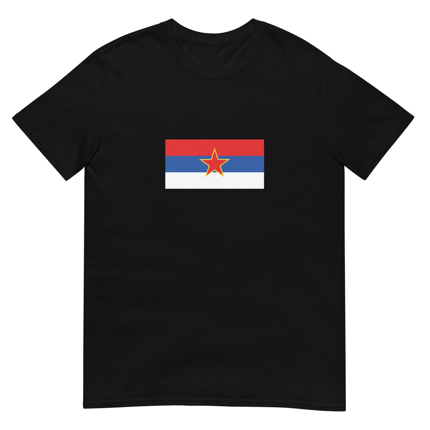 Serbia - Socialist Republic of Serbia (1946-1992) | Historical Flag Short-Sleeve Unisex T-Shirt