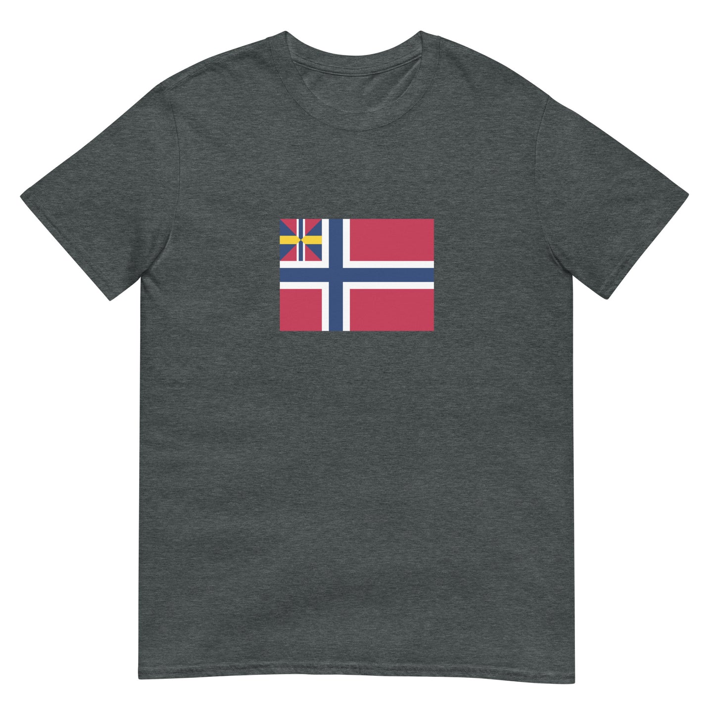 Norway - United Kingdoms of Sweden and Norway (1844-1899) | Historical Flag Short-Sleeve Unisex T-Shirt