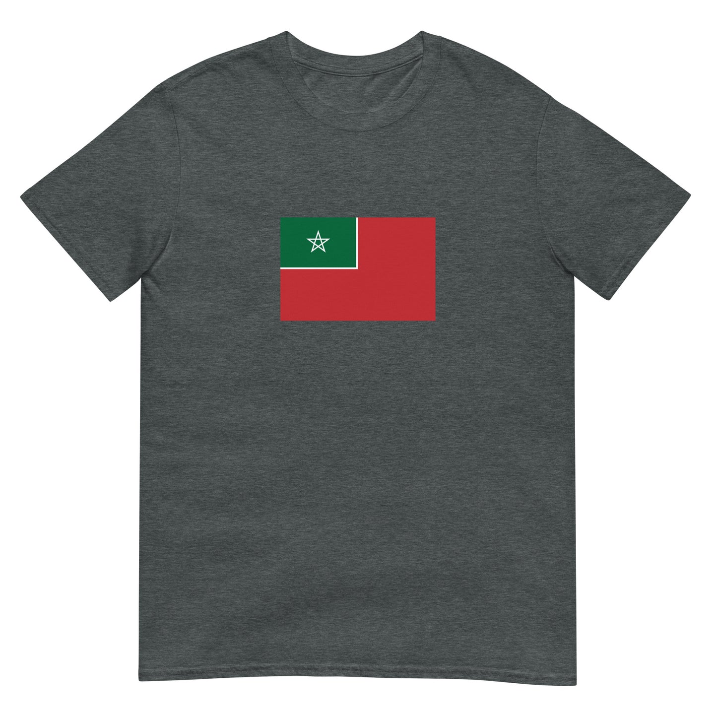 Morocco - Spanish Protectorate in Morocco (1912-1956) | Historical Flag Short-Sleeve Unisex T-Shirt