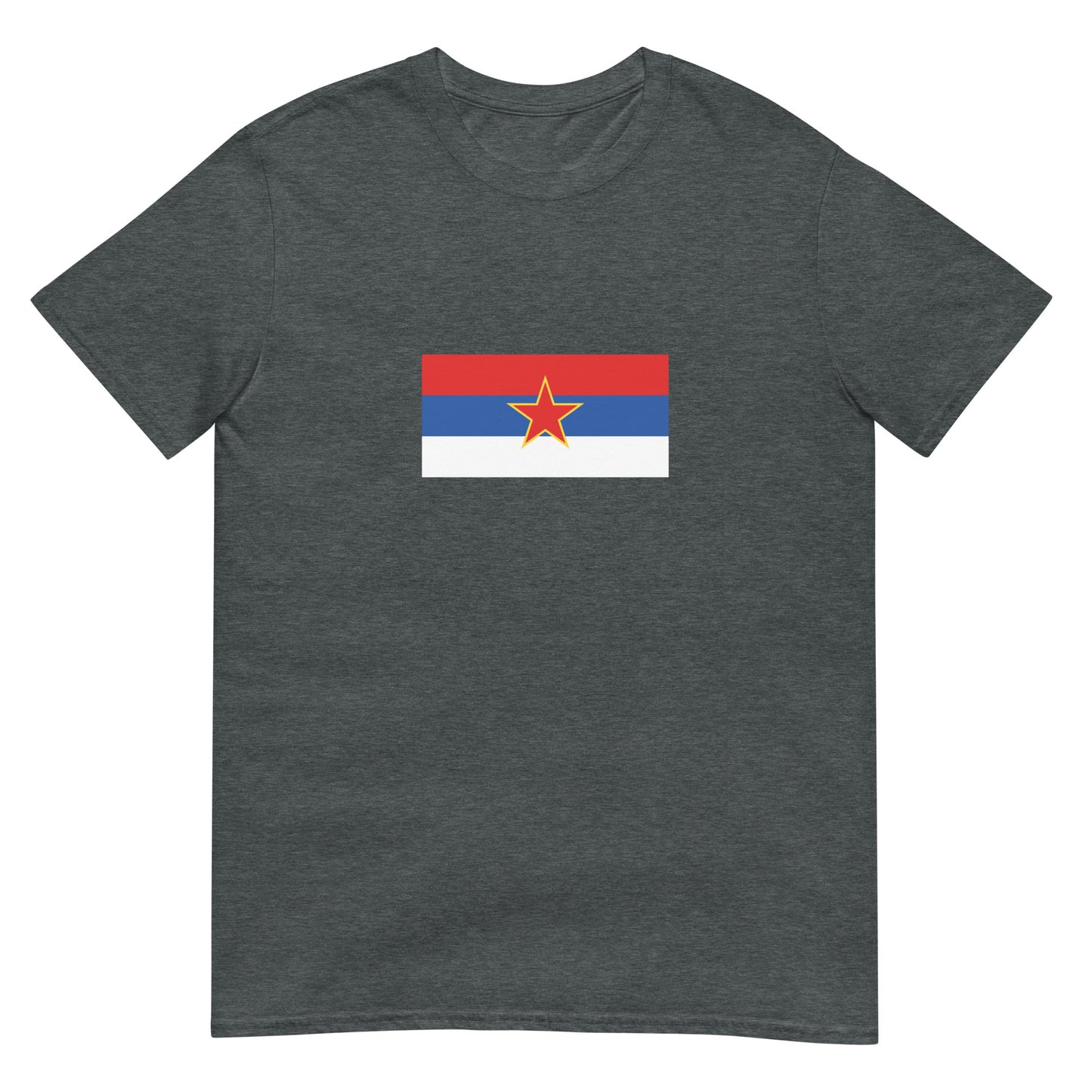 Montenegro - Socialist Republic of Montenegro (1945-1993) | Historical Flag Short-Sleeve Unisex T-Shirt