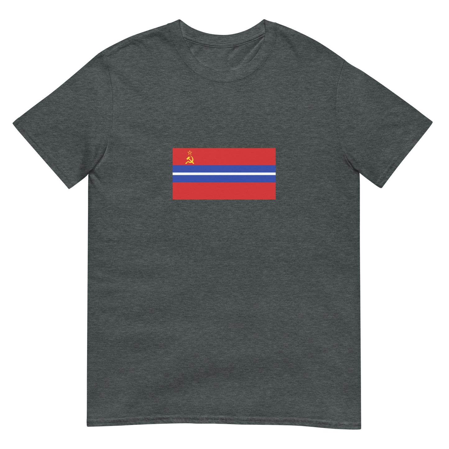 Kyrgyzstan - Kyrgyz Soviet Socialist Republic (1936-1990) | Historical Flag Short-Sleeve Unisex T-Shirt