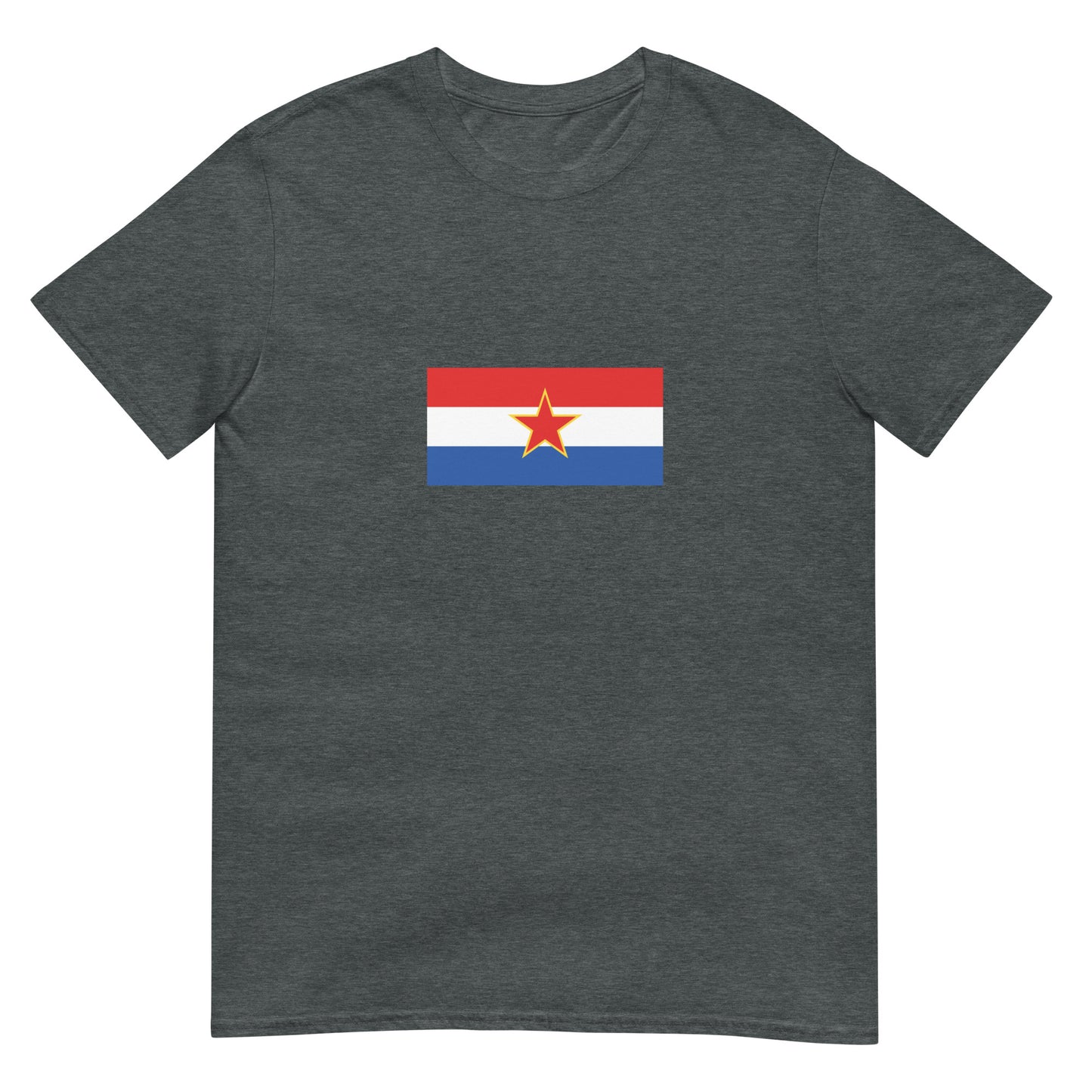 Croatia - Socialist Republic of Croatia (1941-1991) | Historical Flag Short-Sleeve Unisex T-Shirt