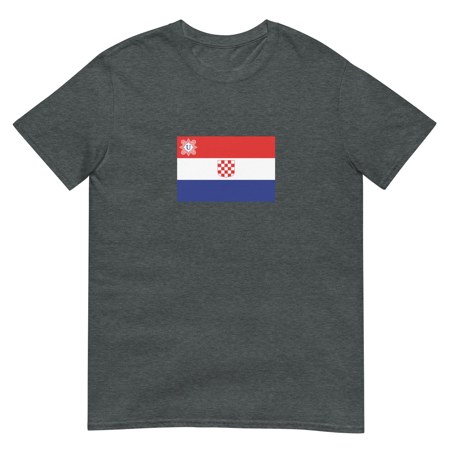 Croatia - Independent State of Croatia (1941-1945) | Historical Flag Short-Sleeve Unisex T-Shirt