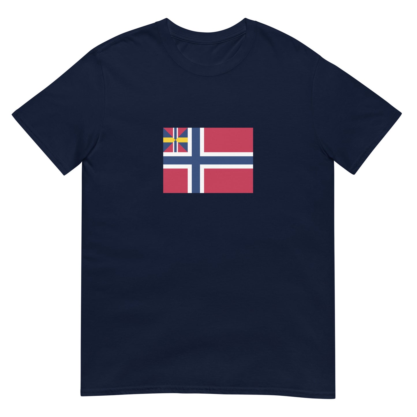 Norway - United Kingdoms of Sweden and Norway (1844-1899) | Historical Flag Short-Sleeve Unisex T-Shirt