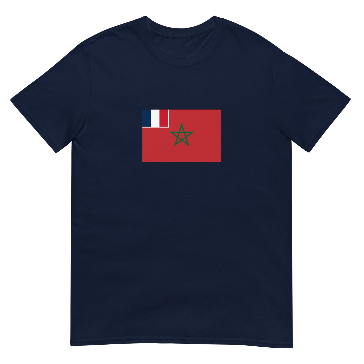 Morocco - French Protectorate in Morocco (1912-1956) | Historical Flag Short-Sleeve Unisex T-Shirt