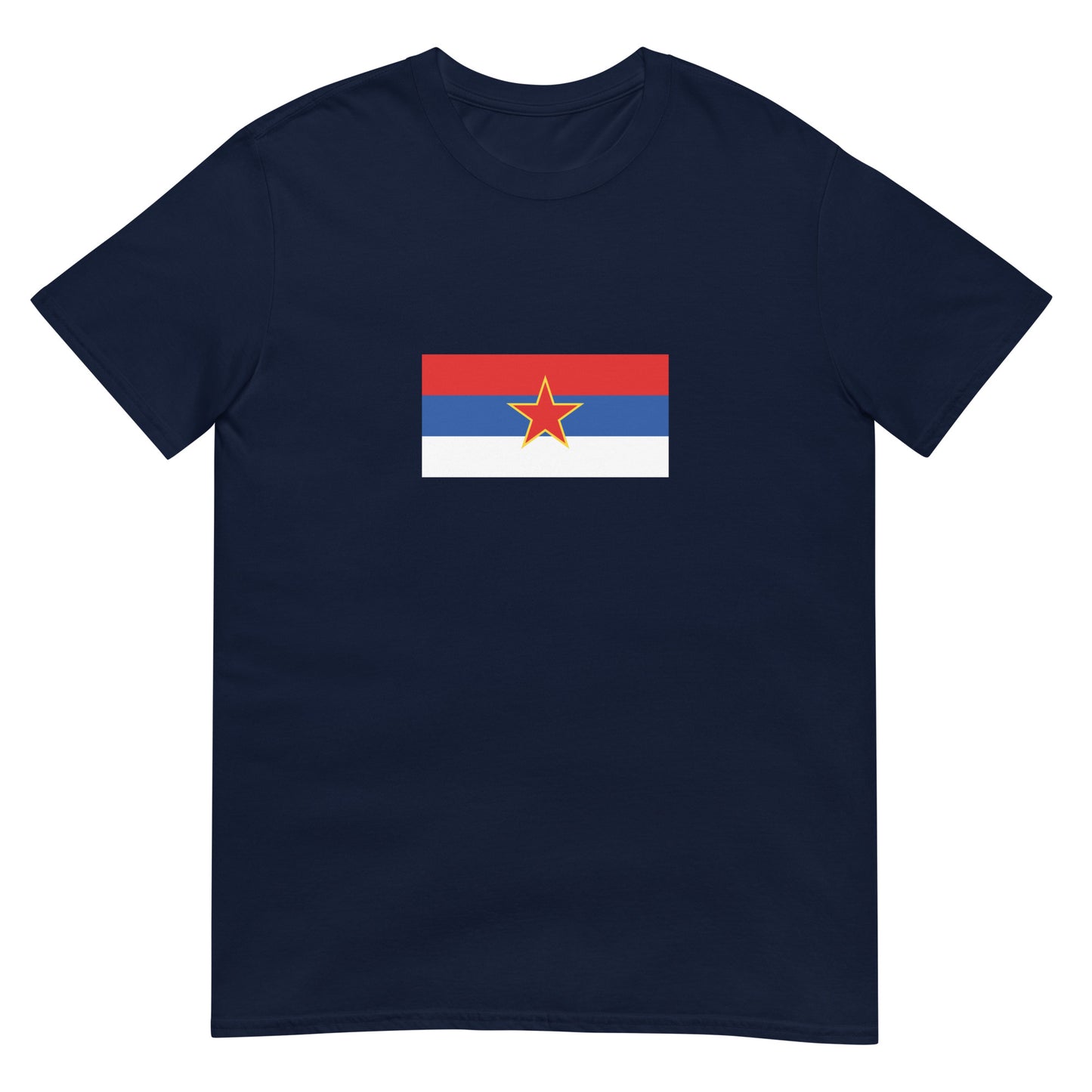 Montenegro - Socialist Republic of Montenegro (1945-1993) | Historical Flag Short-Sleeve Unisex T-Shirt