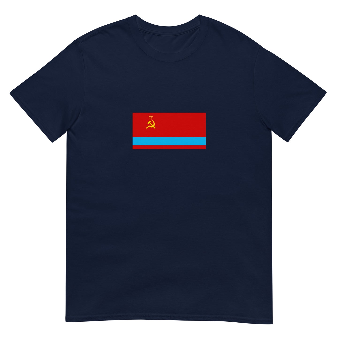 Kazakhstan - Kazakh Soviet Socialist Republic (1941-1991) | Historical Flag Short-Sleeve Unisex T-Shirt