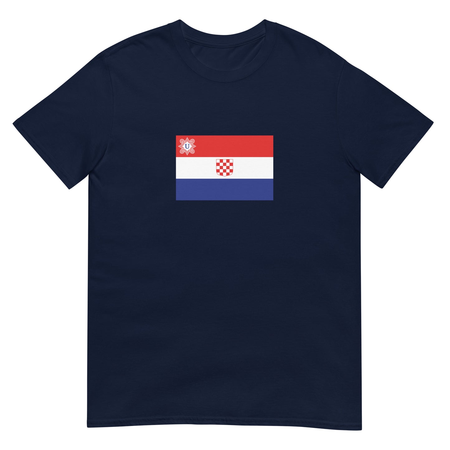 Croatia - Independent State of Croatia (1941-1945) | Historical Flag Short-Sleeve Unisex T-Shirt