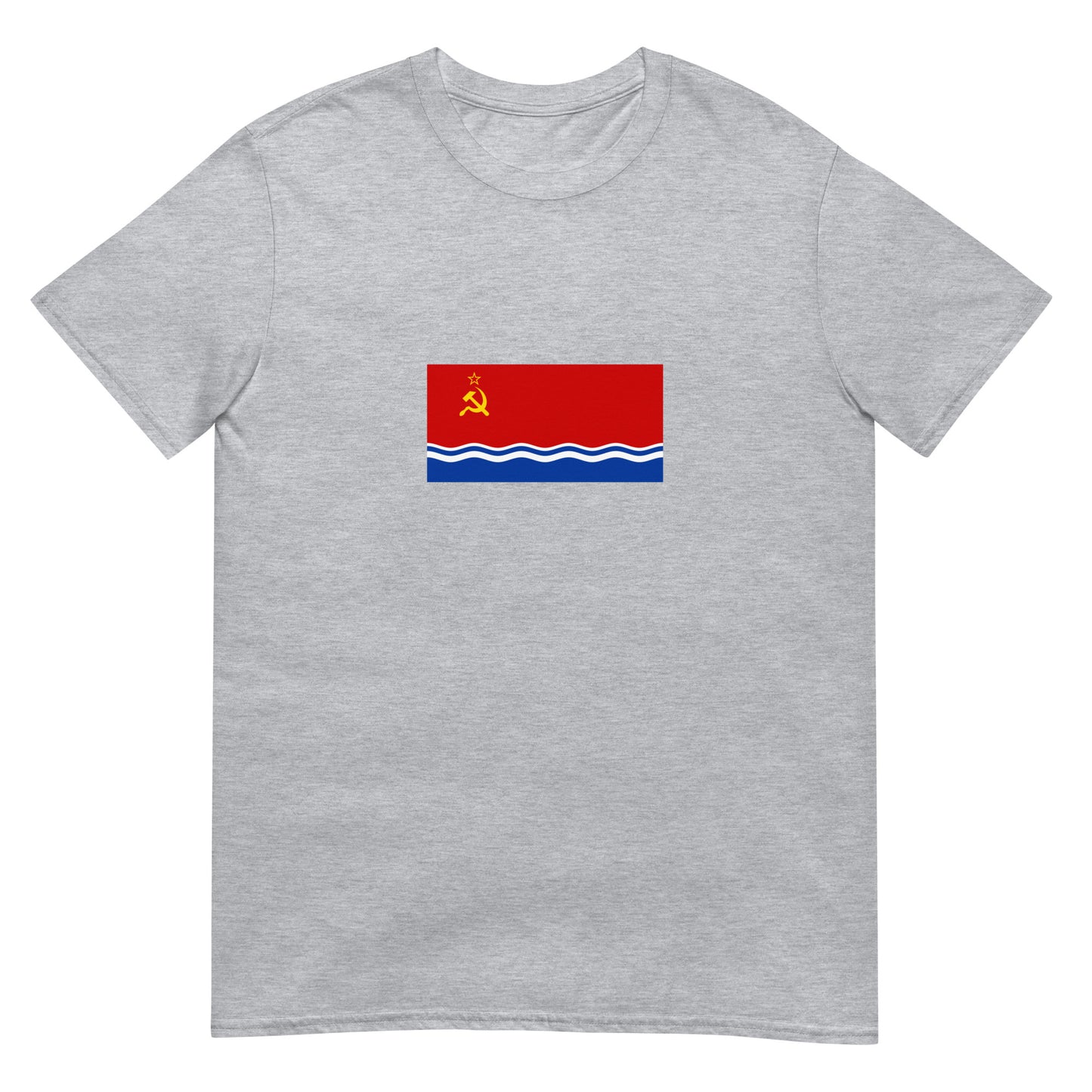 Latvia - Latvian Soviet Socialist Republic (1940-1991) | Historical Flag Short-Sleeve Unisex T-Shirt