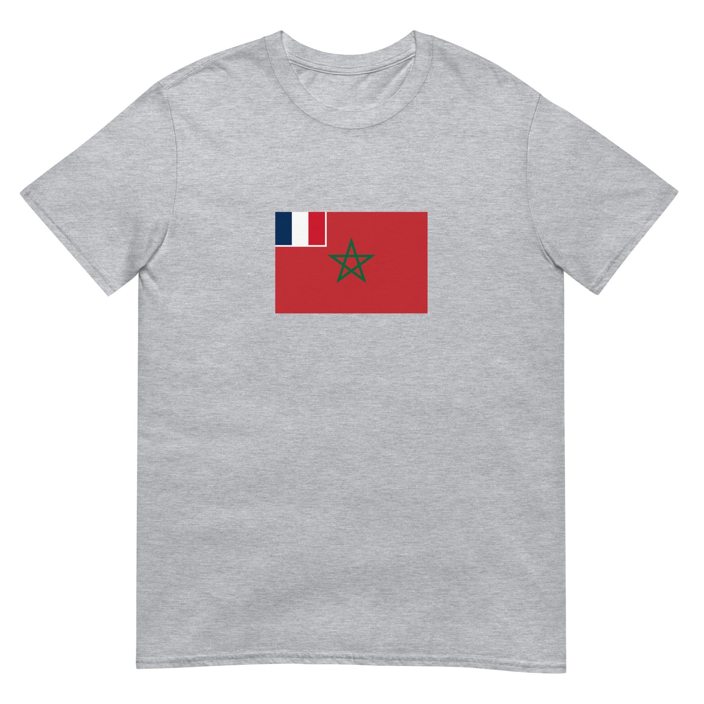 Morocco - French Protectorate in Morocco (1912-1956) | Historical Flag Short-Sleeve Unisex T-Shirt