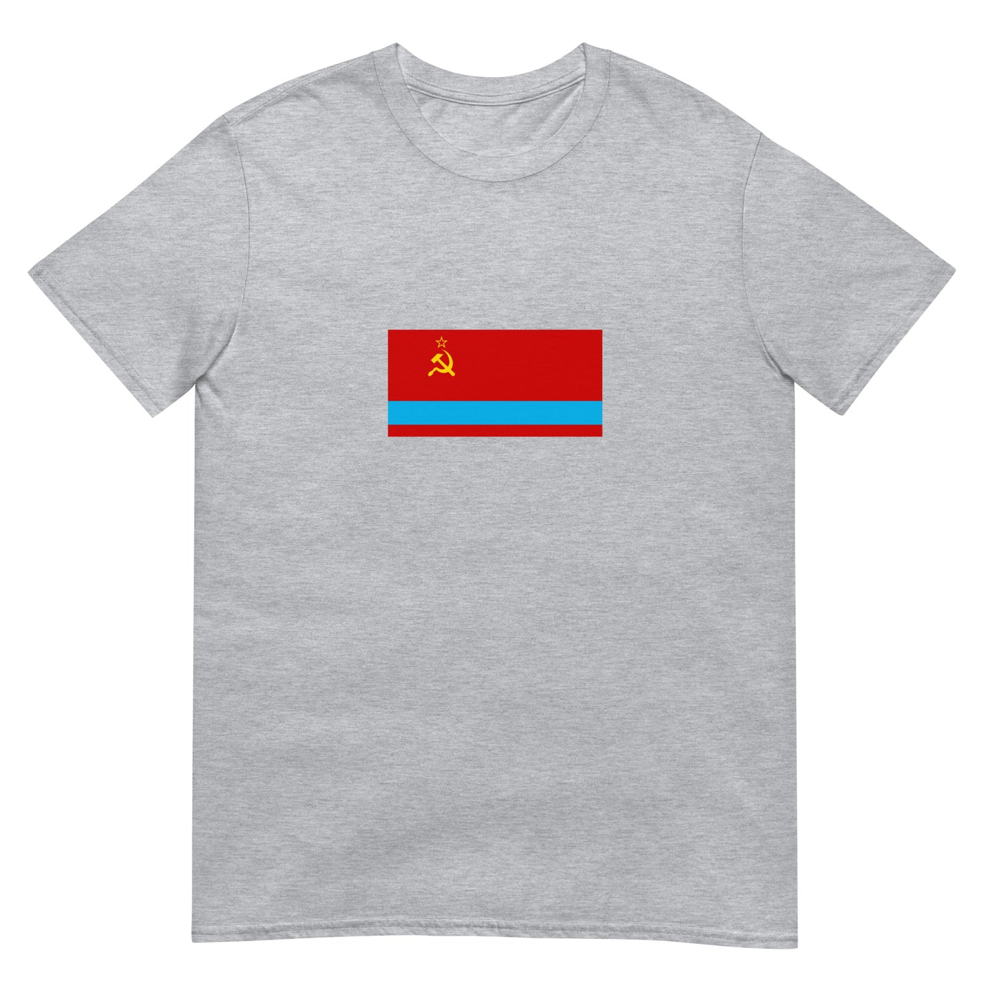 Kazakhstan - Kazakh Soviet Socialist Republic (1941-1991) | Historical Flag Short-Sleeve Unisex T-Shirt