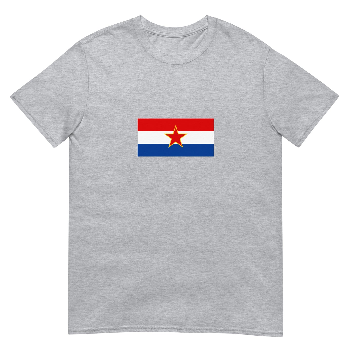 Croatia - Socialist Republic of Croatia (1941-1991) | Historical Flag Short-Sleeve Unisex T-Shirt