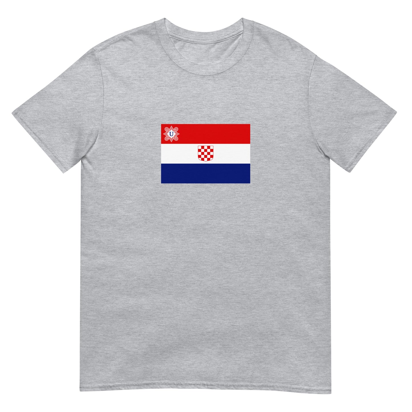 Croatia - Independent State of Croatia (1941-1945) | Historical Flag Short-Sleeve Unisex T-Shirt