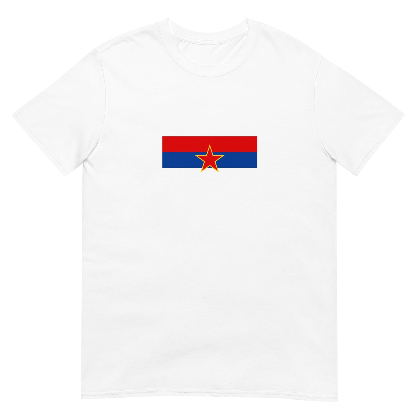 Montenegro - Socialist Republic of Montenegro (1945-1993) | Historical Flag Short-Sleeve Unisex T-Shirt