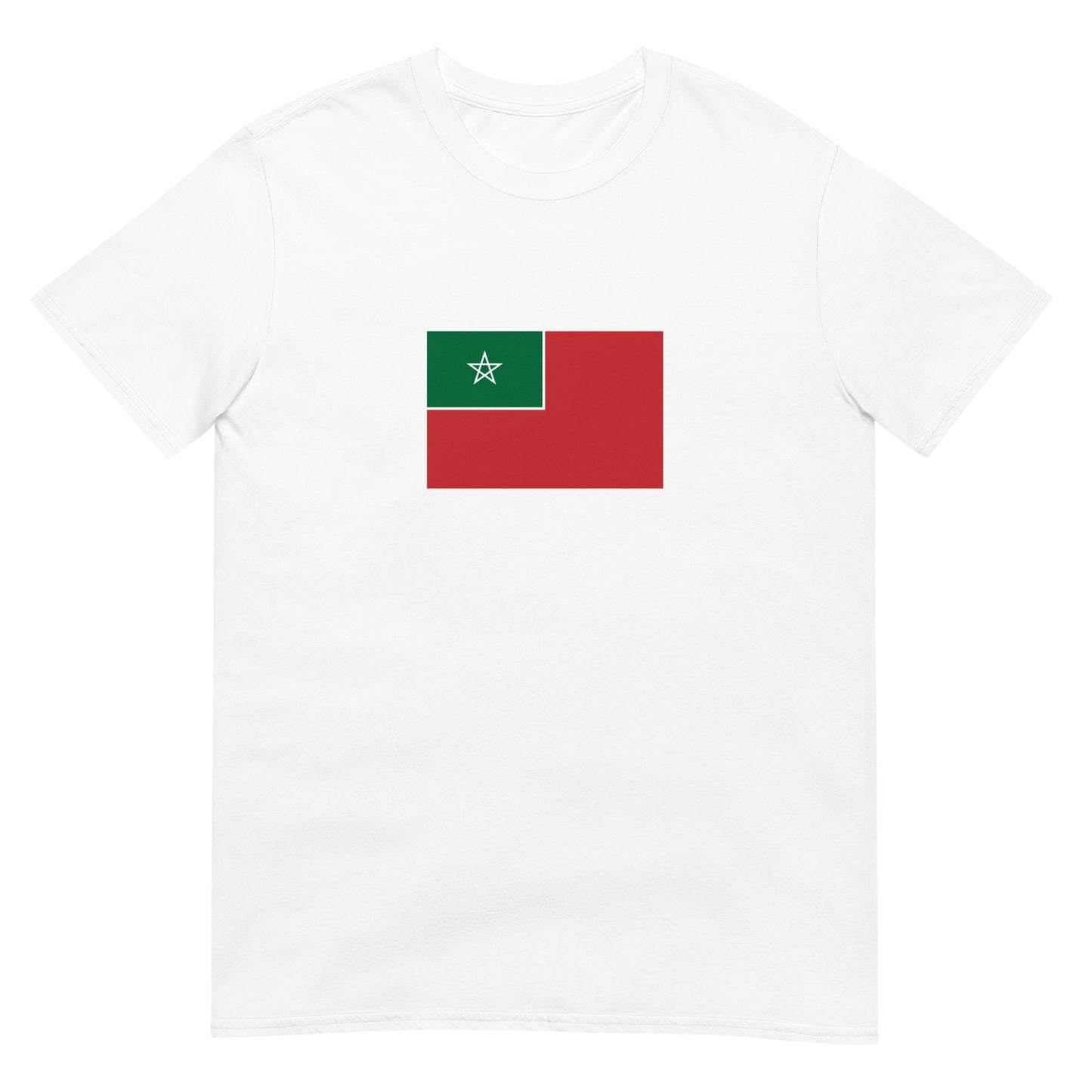 Morocco - Spanish Protectorate in Morocco (1912-1956) | Historical Flag Short-Sleeve Unisex T-Shirt