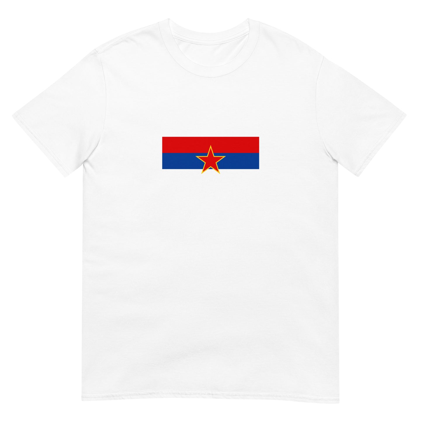 Serbia - Socialist Republic of Serbia (1946-1992) | Historical Flag Short-Sleeve Unisex T-Shirt