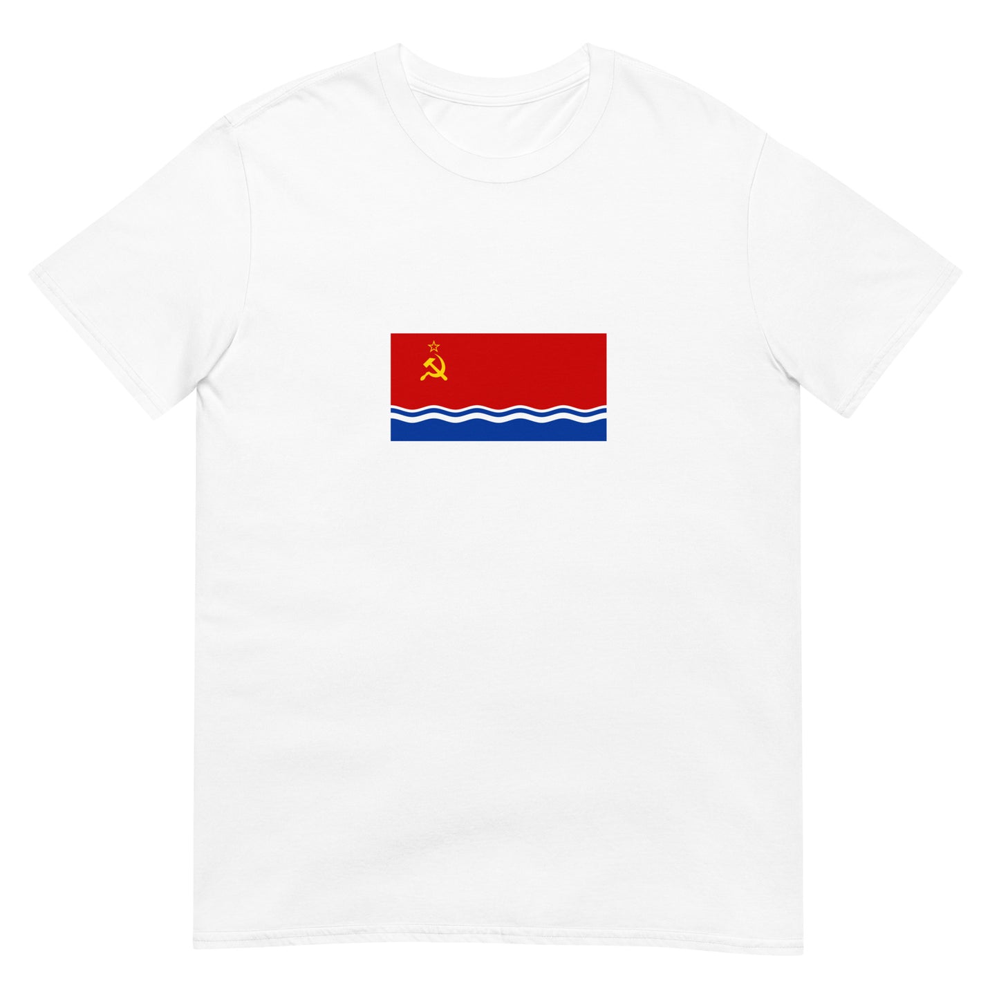 Latvia - Latvian Soviet Socialist Republic (1940-1991) | Historical Flag Short-Sleeve Unisex T-Shirt