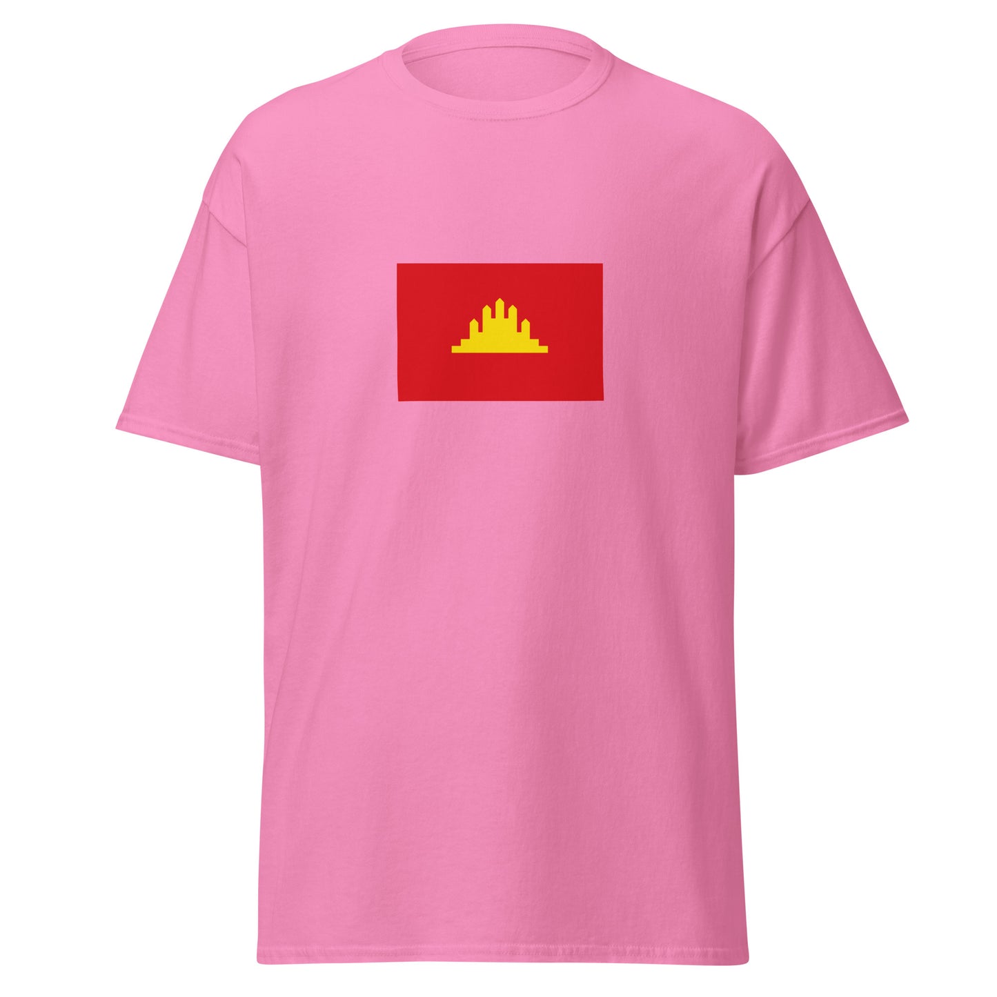 Cambodia - People's Republic of Kampuchea (1979-1989) | Historical Cambodian Flag Interactive T-shirt