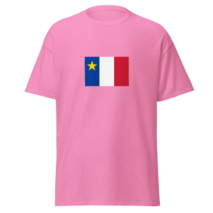 USA - French Acadians | Ethnic American Flag Interactive T-shirt