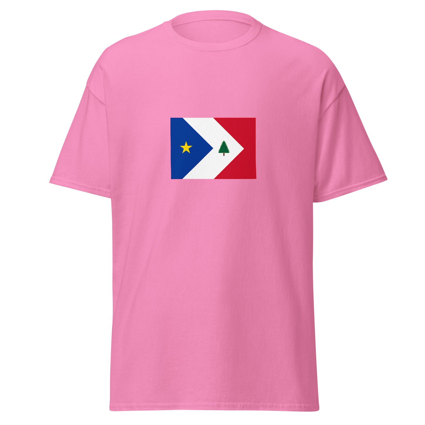 USA - New England Acadians | Ethnic American Flag Interactive T-shirt