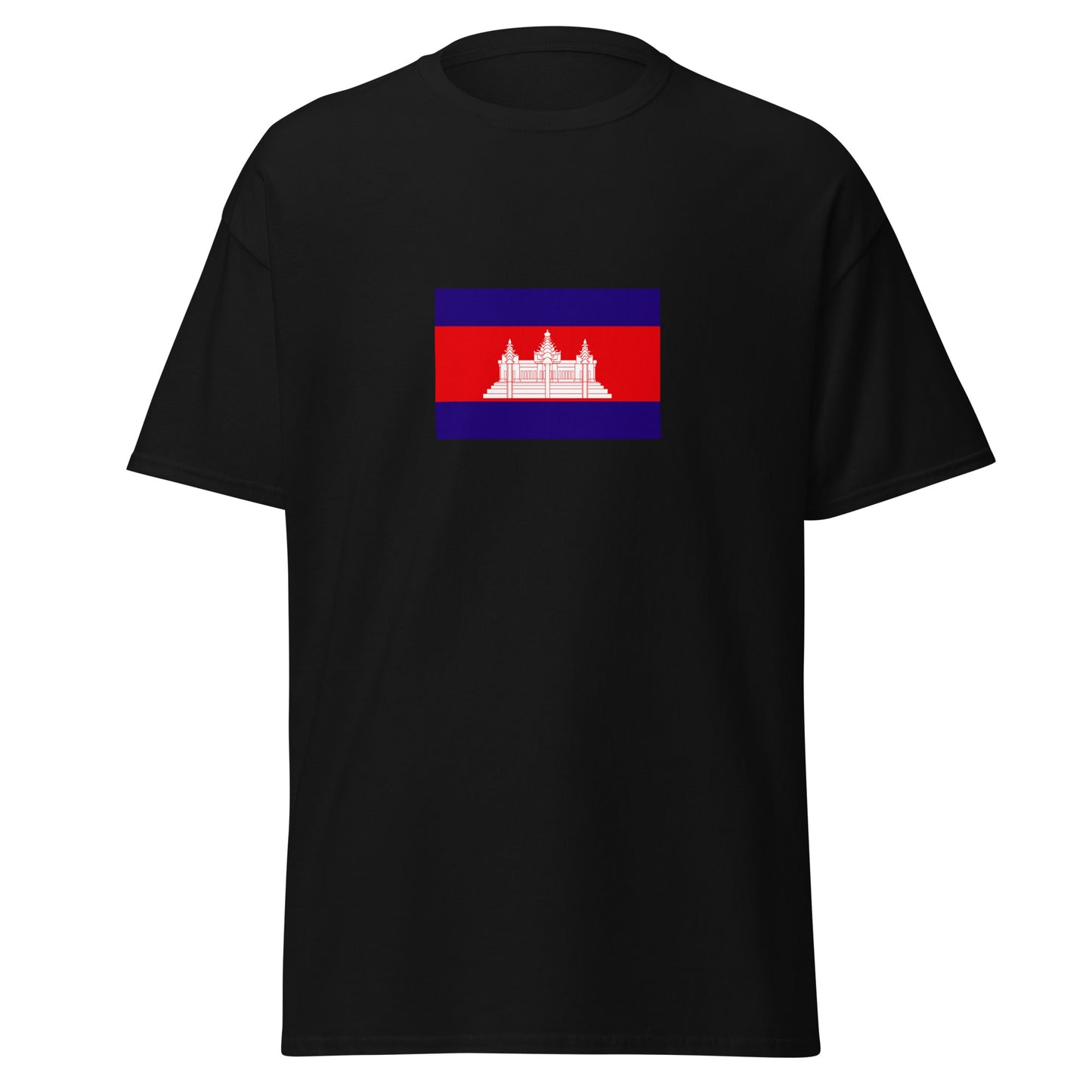 Cambodia - Kingdom of Cambodia (1953-1970) | Historical Cambodian Flag Interactive T-shirt