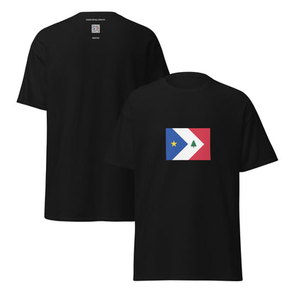 USA - New England Acadians | Ethnic American Flag Interactive T-shirt