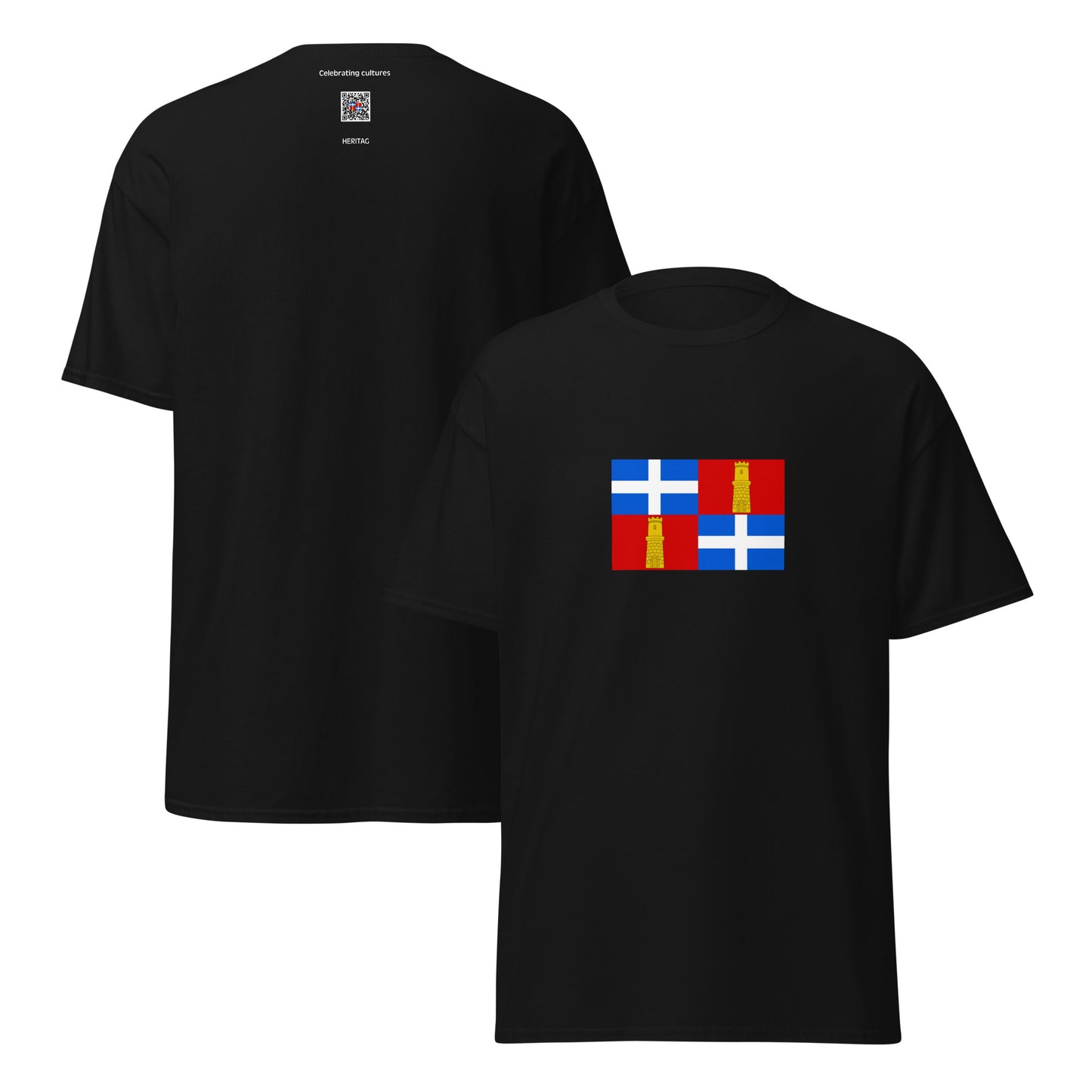 Italy - Republic of Sassari (1259-1323) | Historical Italian Flag Interactive T-Shirt