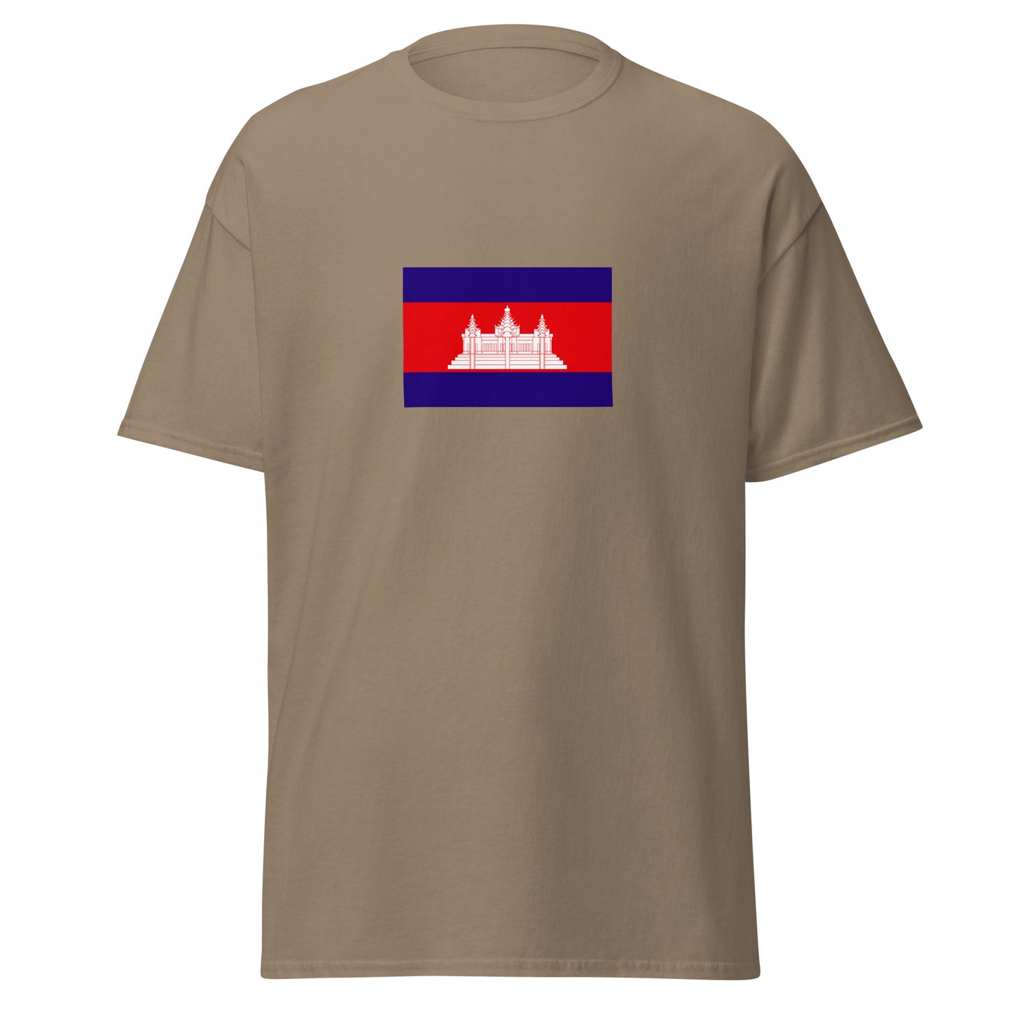 Cambodia - Kingdom of Cambodia (1953-1970) | Historical Cambodian Flag Interactive T-shirt