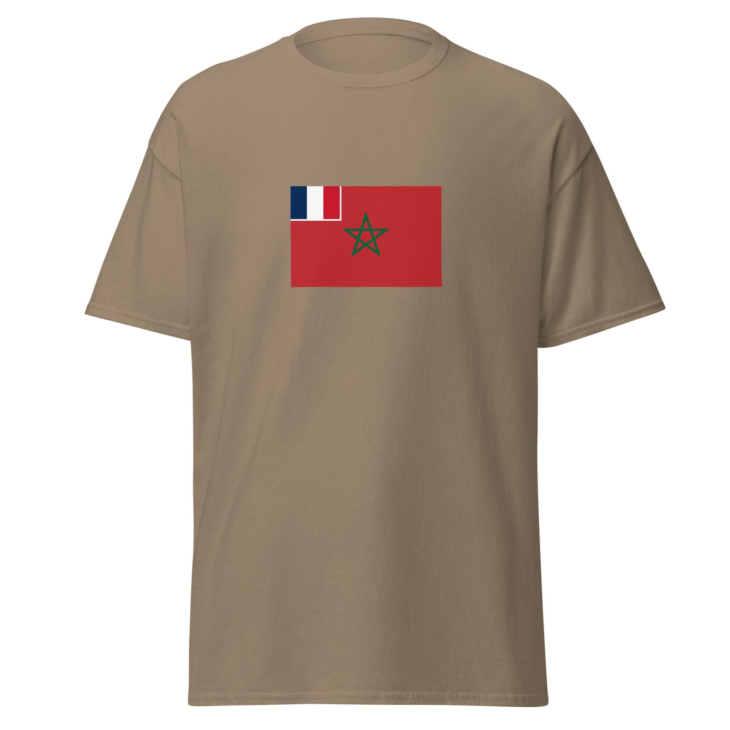 Morocco - French Protectorate in Morocco (1912-1956) | Historical Moroccan Flag Interactive T-Shirt