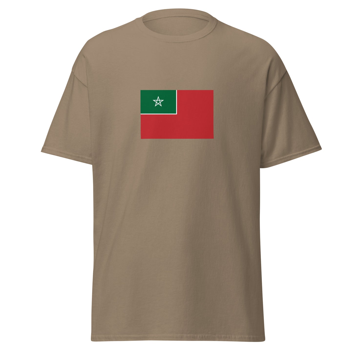 Morocco - Spanish Protectorate in Morocco (1912-1956) | Historical Morocco Flag Interactive T-Shirt