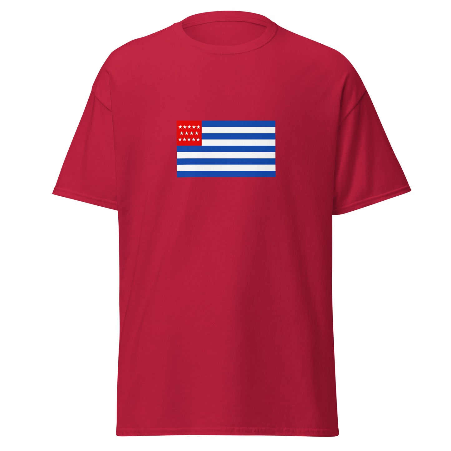 El Salvador - State of El Salvador (1865-1877) | Historical El Salvador Flag Interactive T-Shirt