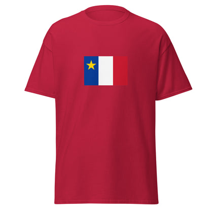 USA - French Acadians | Ethnic American Flag Interactive T-shirt