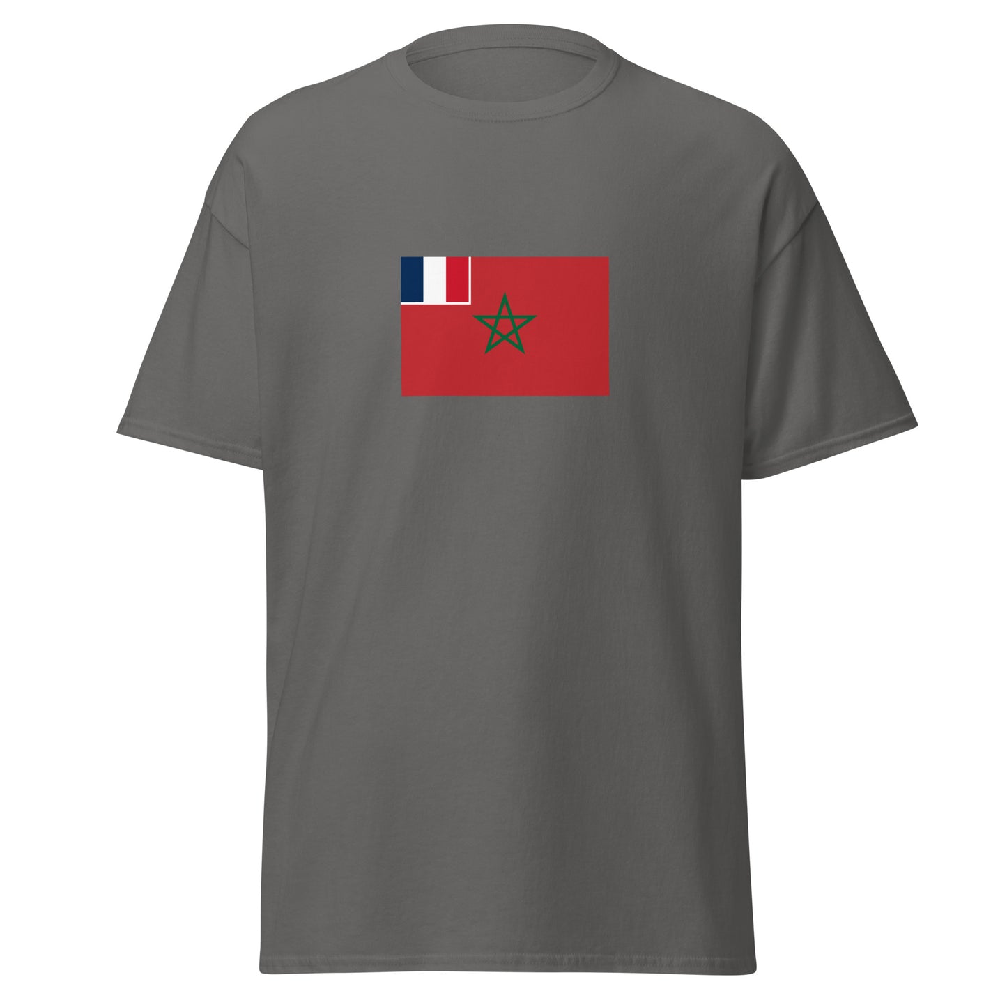 Morocco - French Protectorate in Morocco (1912-1956) | Historical Moroccan Flag Interactive T-Shirt